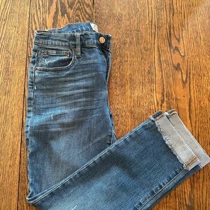 J. Crew Women's Cropped Blue Jeans